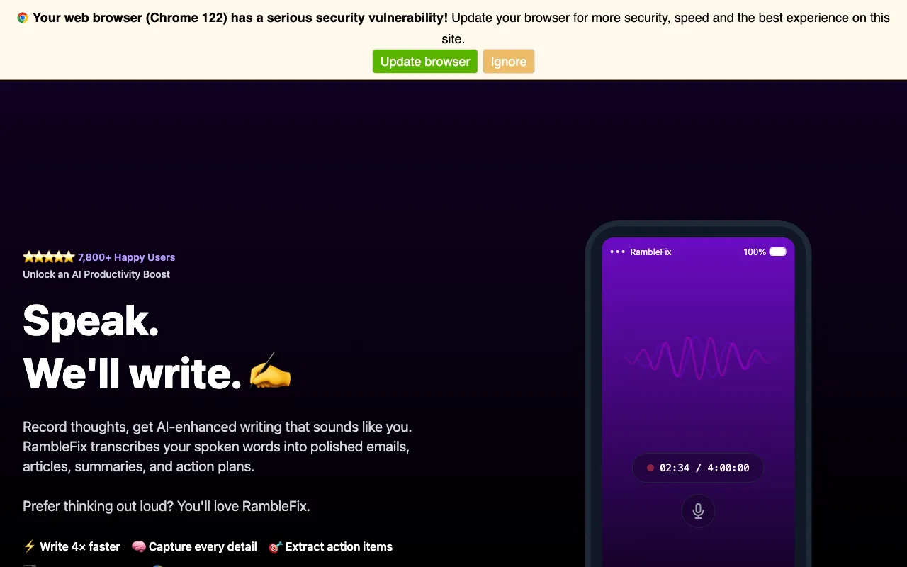 RambleFix — preview screenshot
