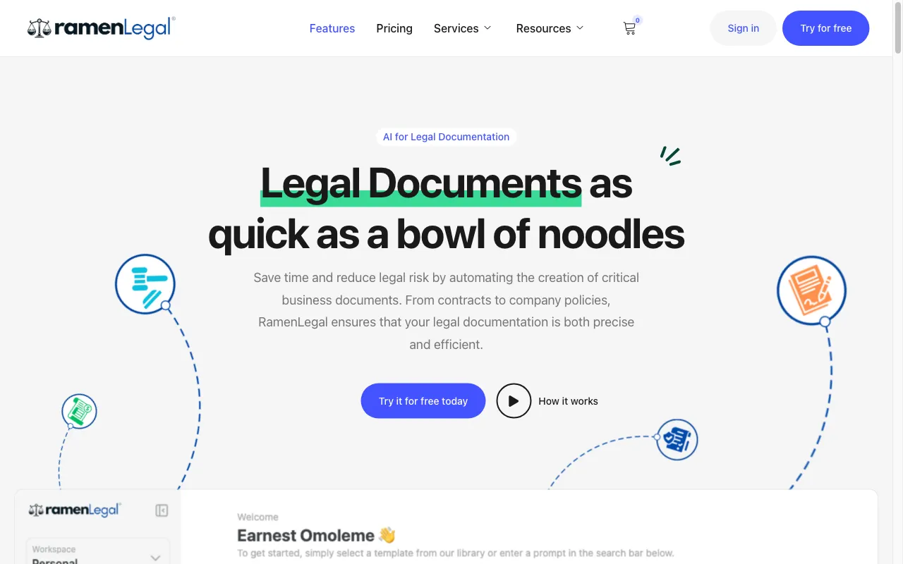 RamenLegal — preview screenshot
