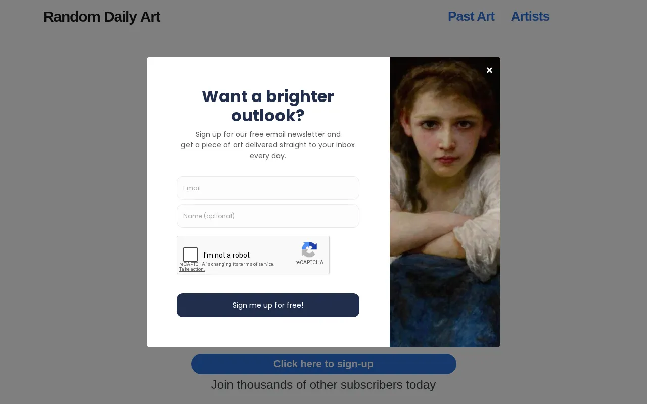 Random Daily Art — preview screenshot