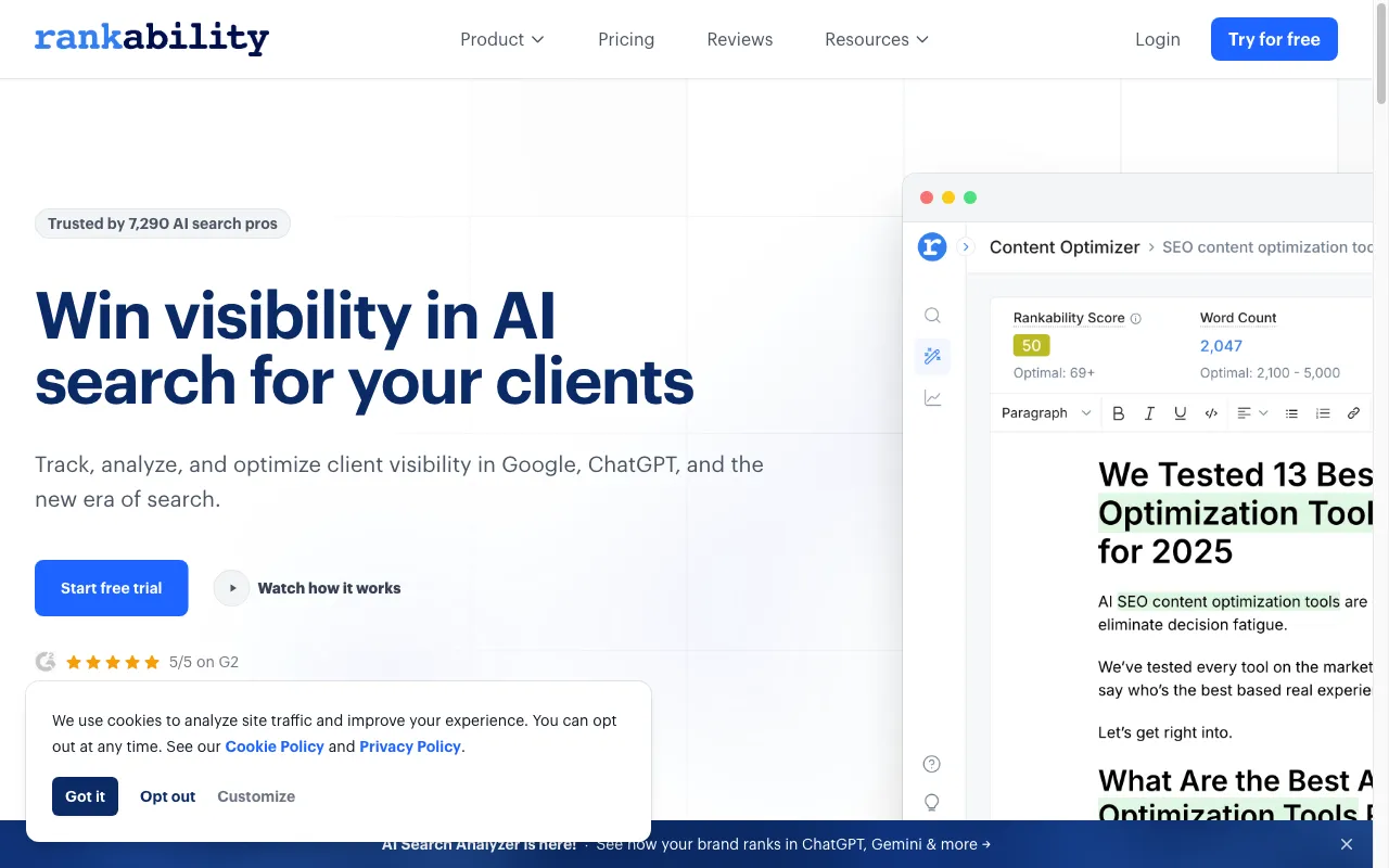 Rankability — preview screenshot