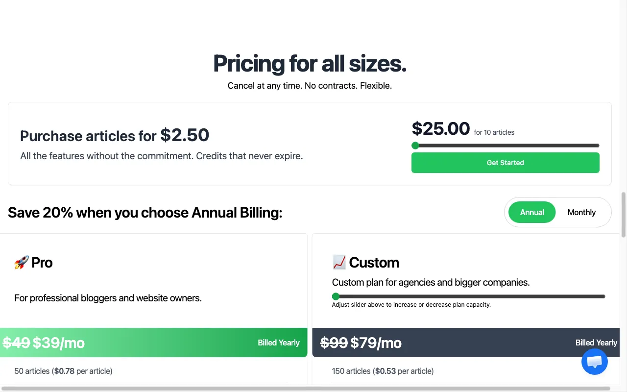 RankWizard — pricing page