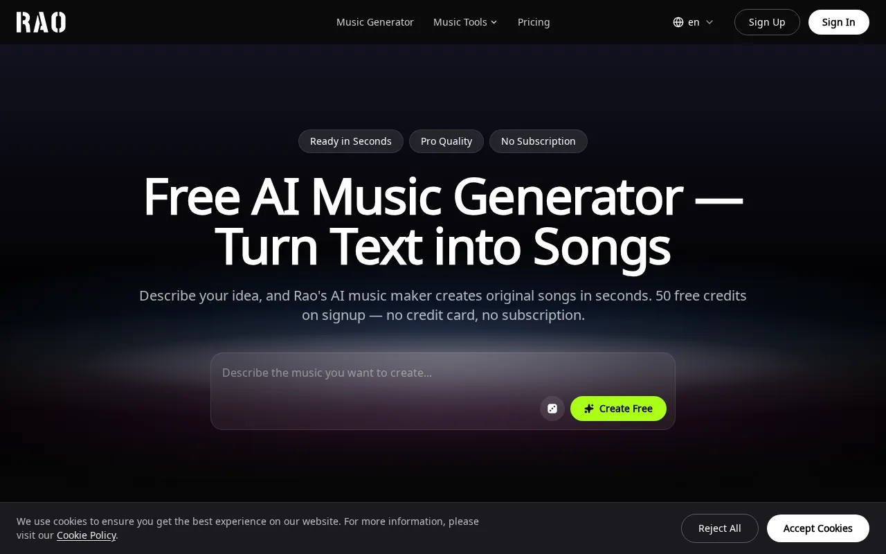 RaoMusic — preview screenshot