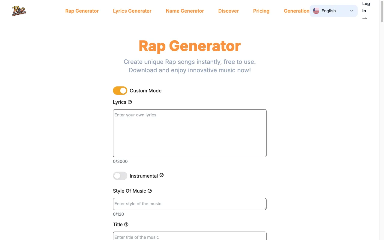 rapgenerator.net — preview screenshot