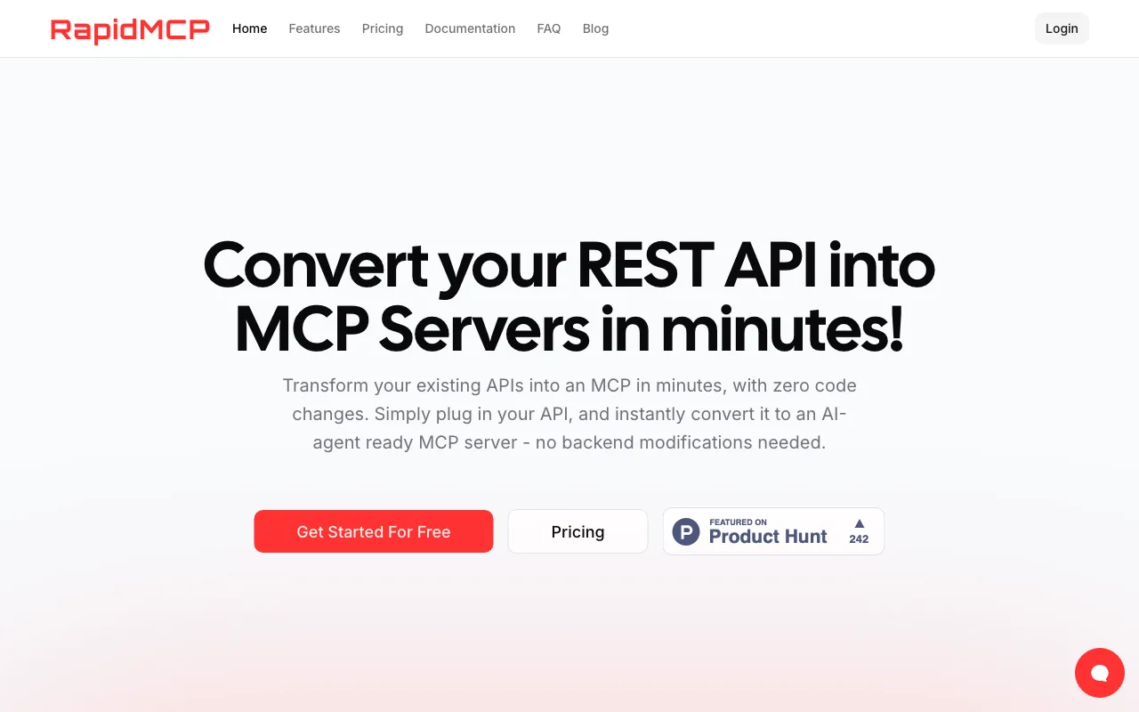 RapidMCP — preview screenshot