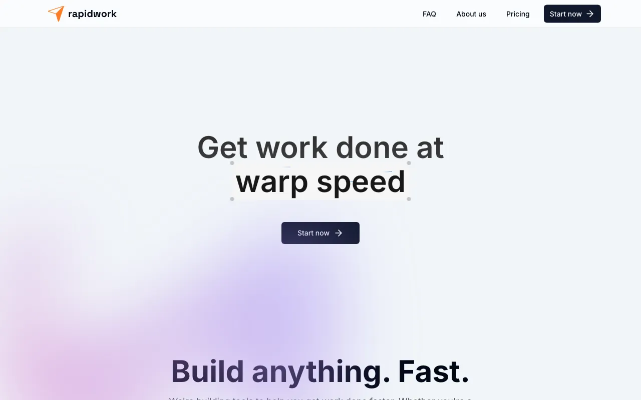 rapidwork.ai — preview screenshot