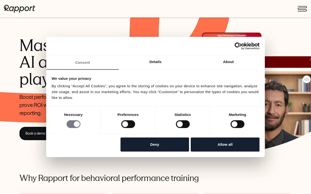 Rapport Self Service — preview screenshot