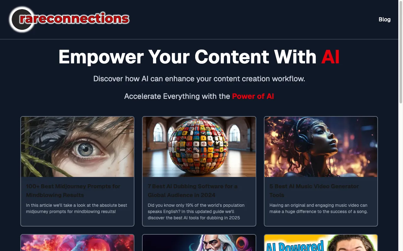 rareconnections.io — preview screenshot