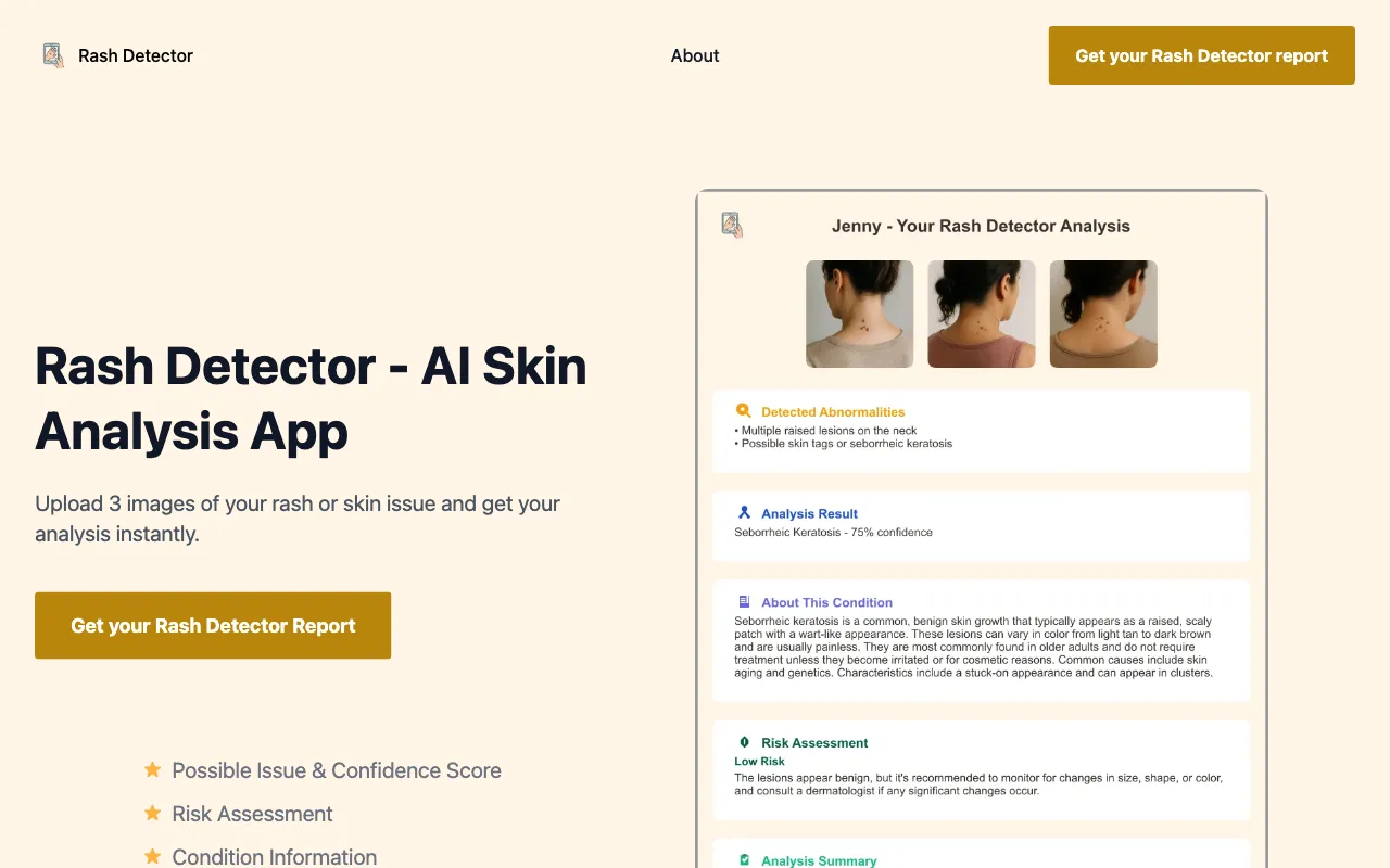 Rash Detector — preview screenshot