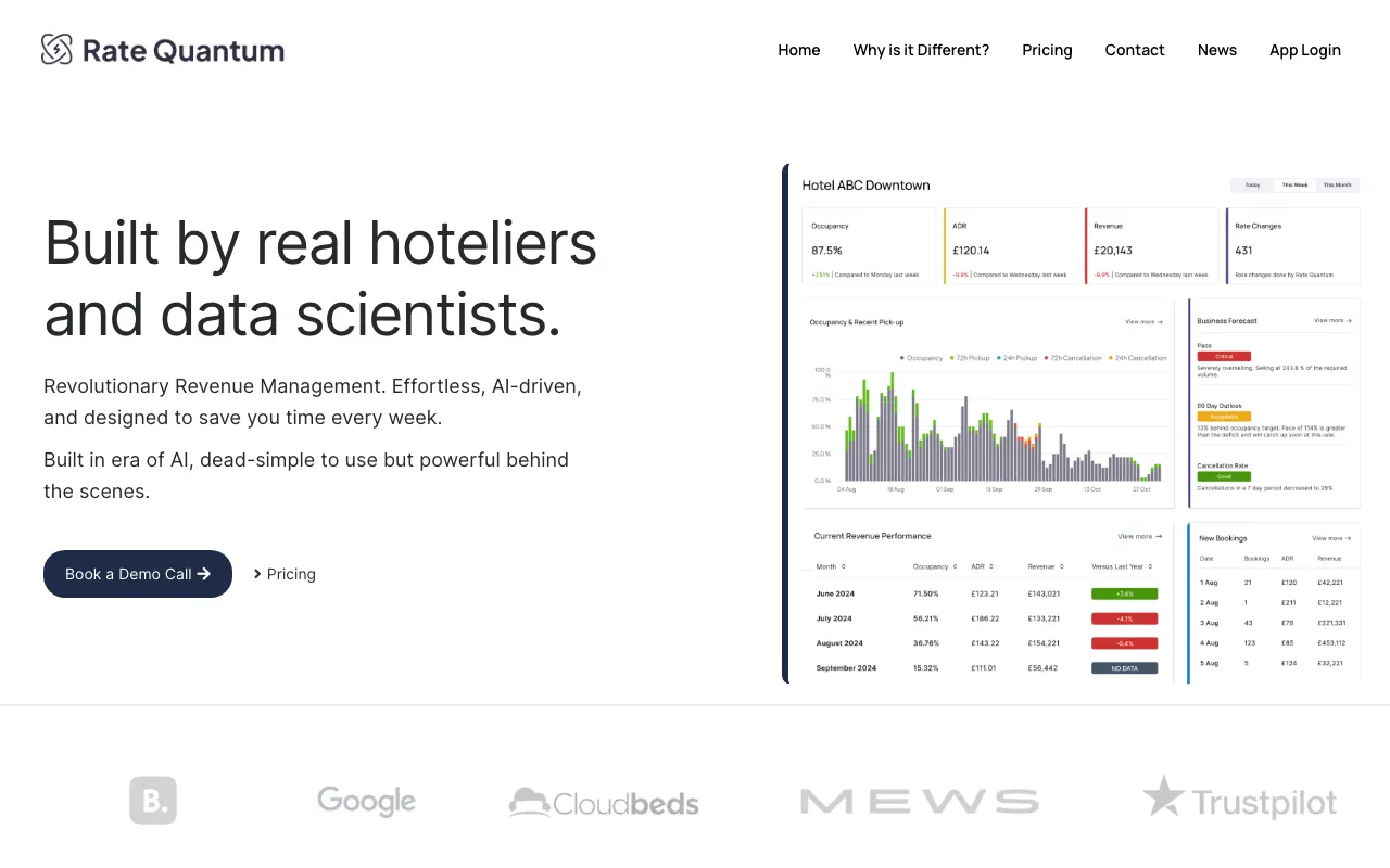 Rate Quantum Revenue Management AI — preview screenshot