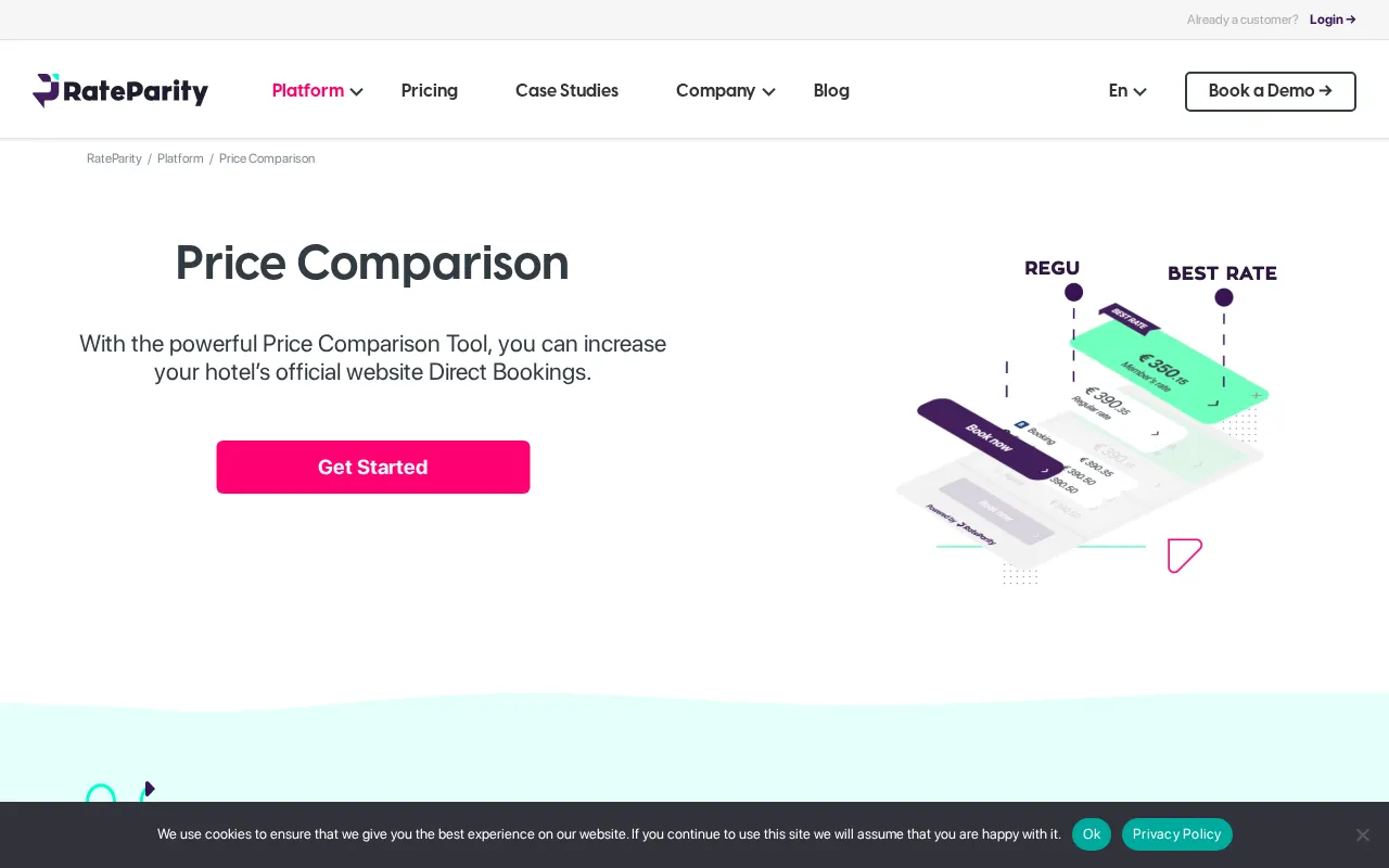 RateParity — pricing page