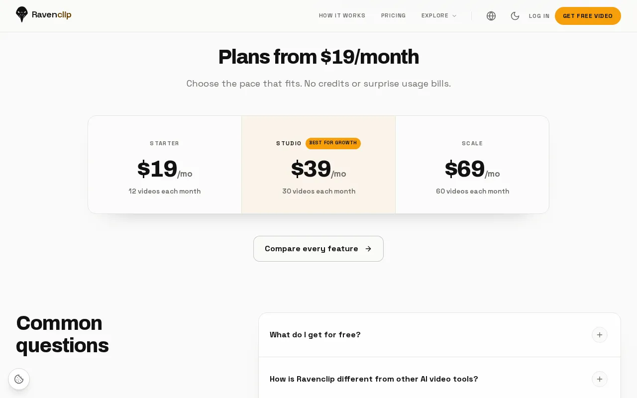 Ravenclip — preview screenshot