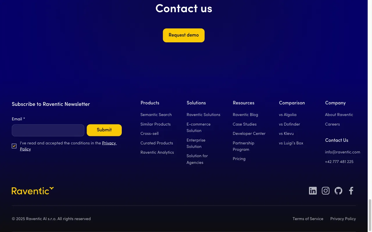 Raventic — pricing page