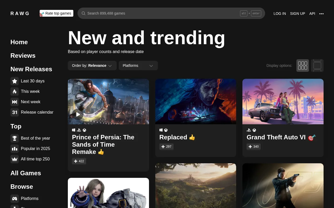 Rawg — preview screenshot