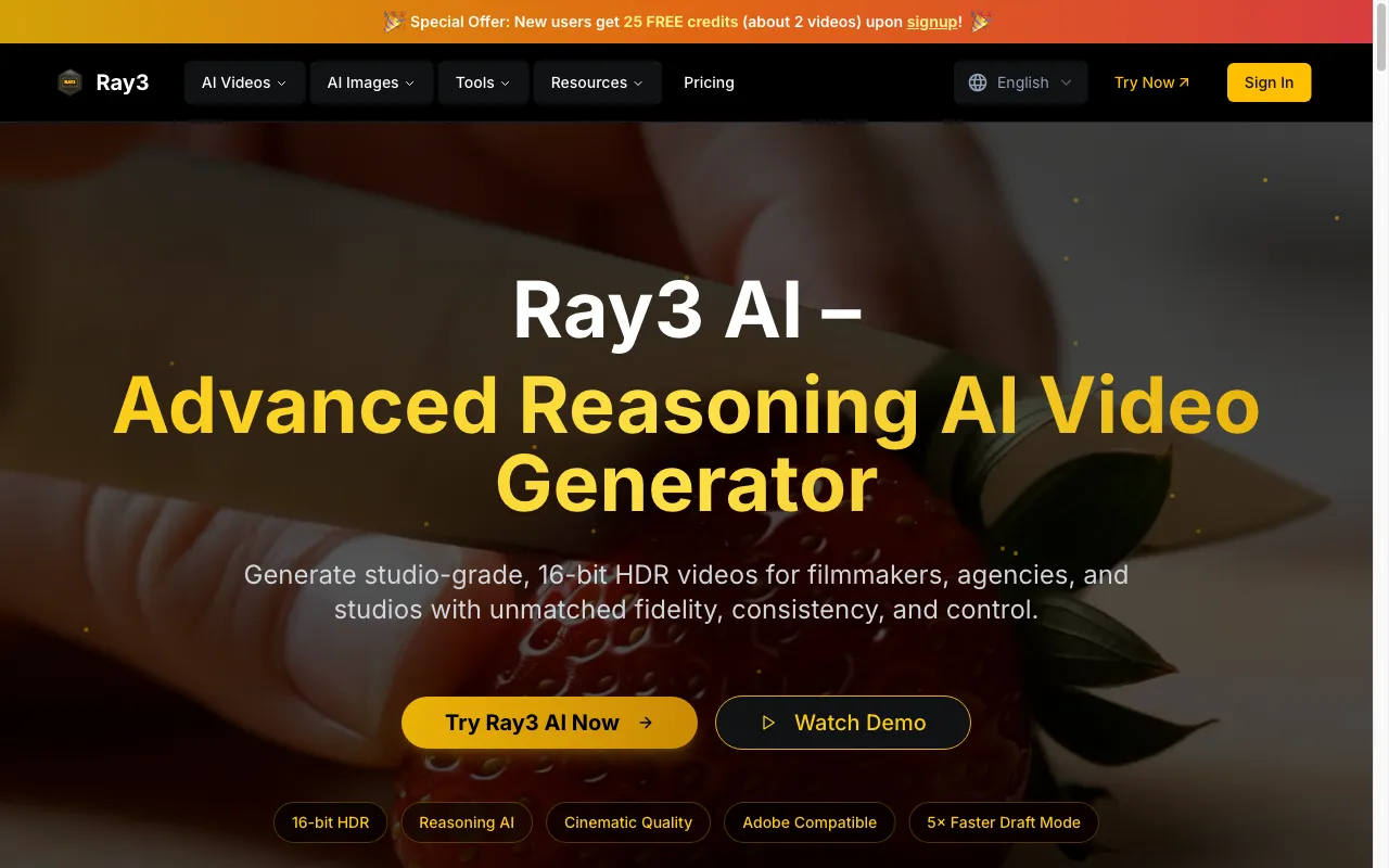 Ray3 — preview screenshot