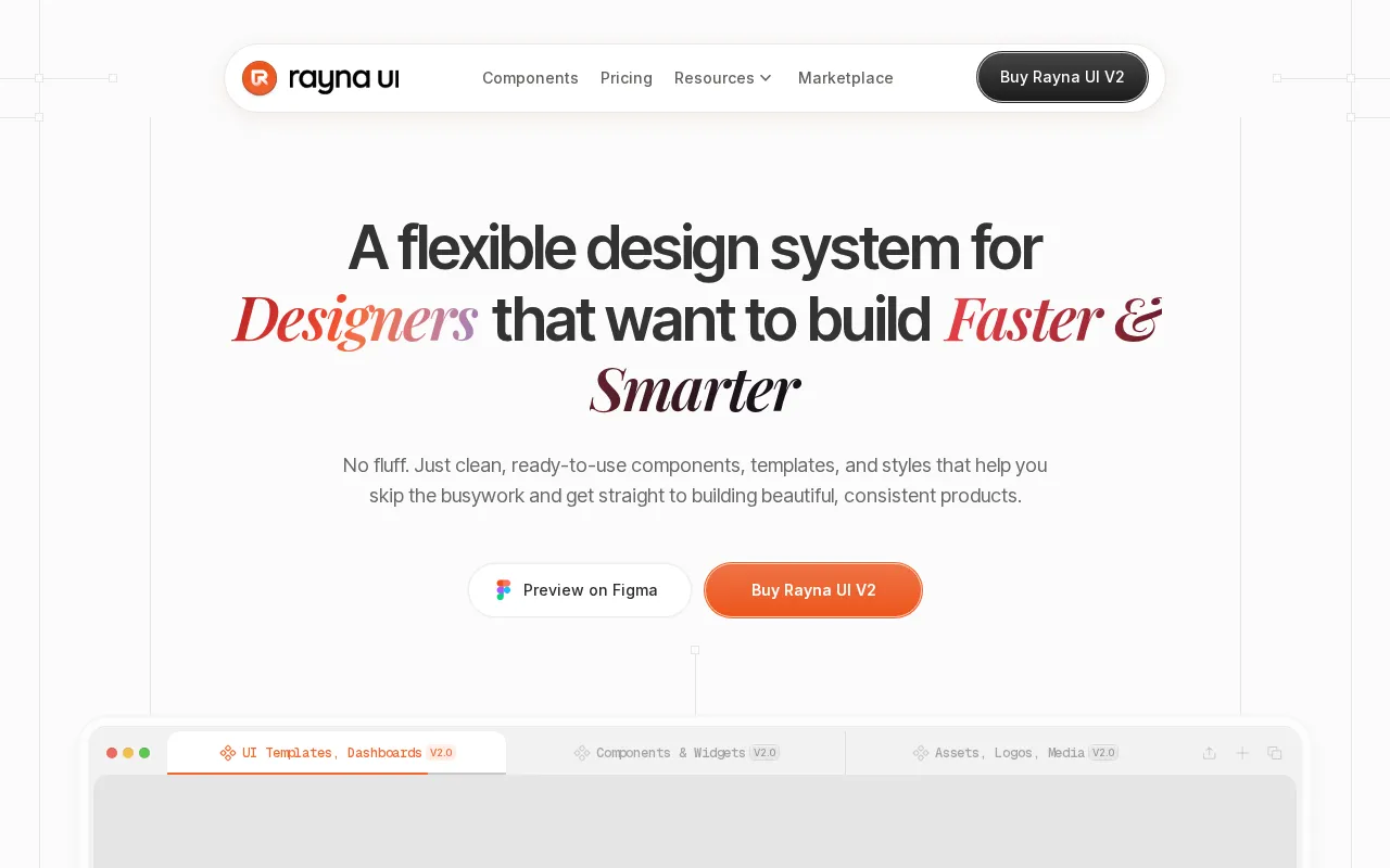 Rayna UI — preview screenshot
