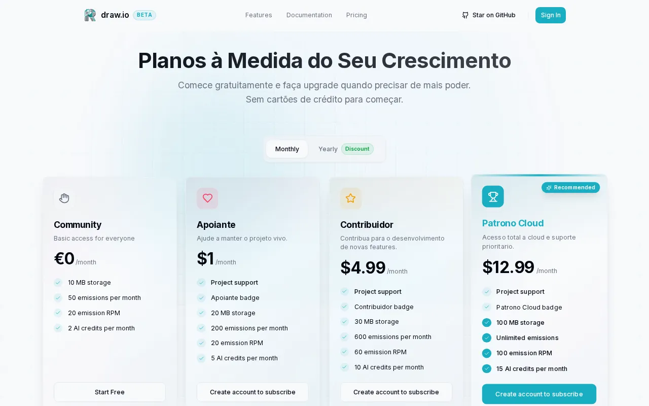 Rdraw — pricing page
