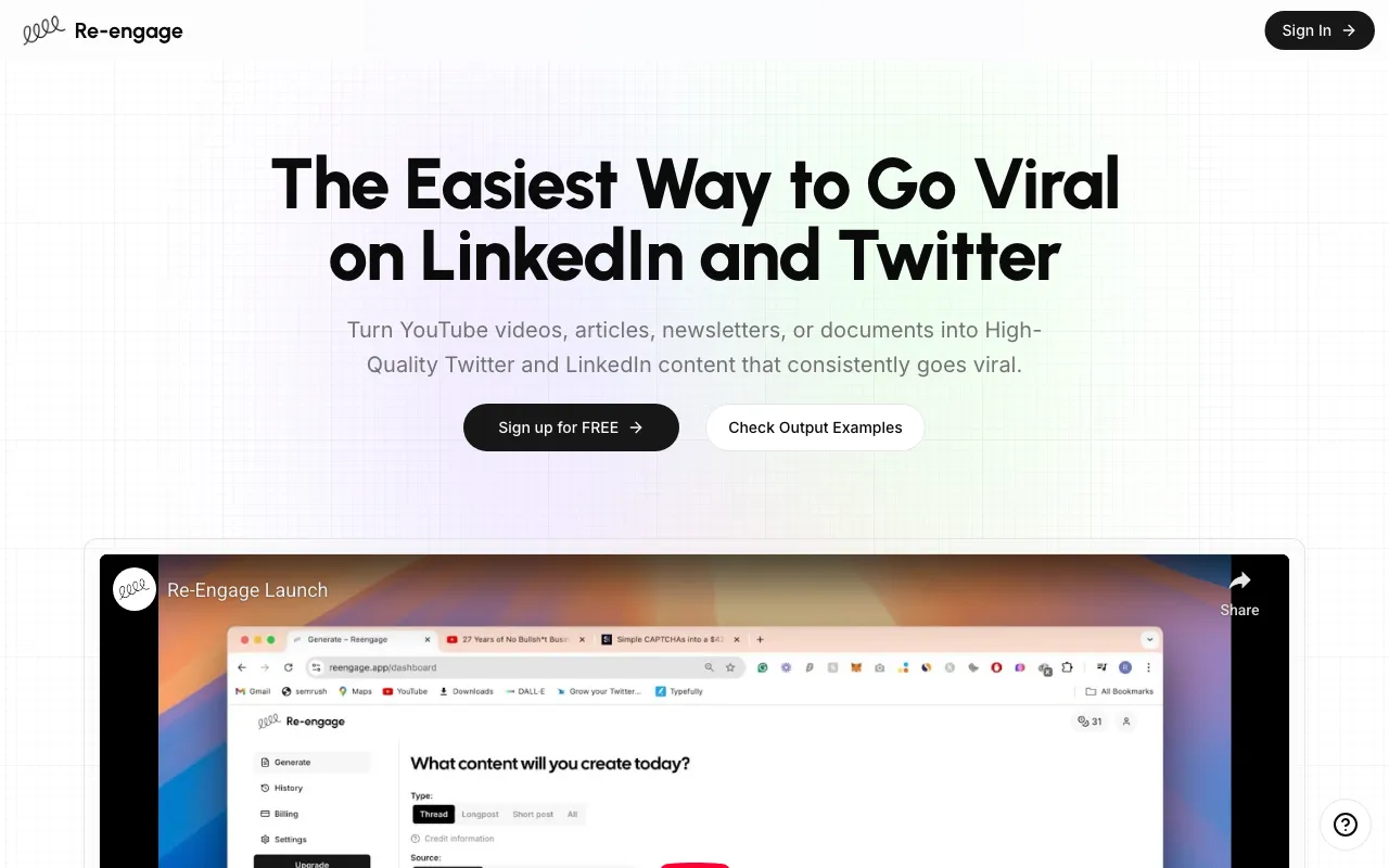 Re-engage — preview screenshot