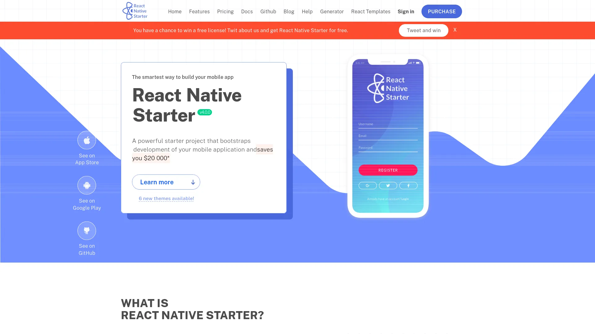 React Native Starter — preview screenshot