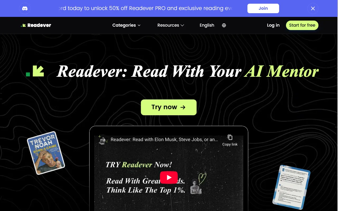 Readever — preview screenshot