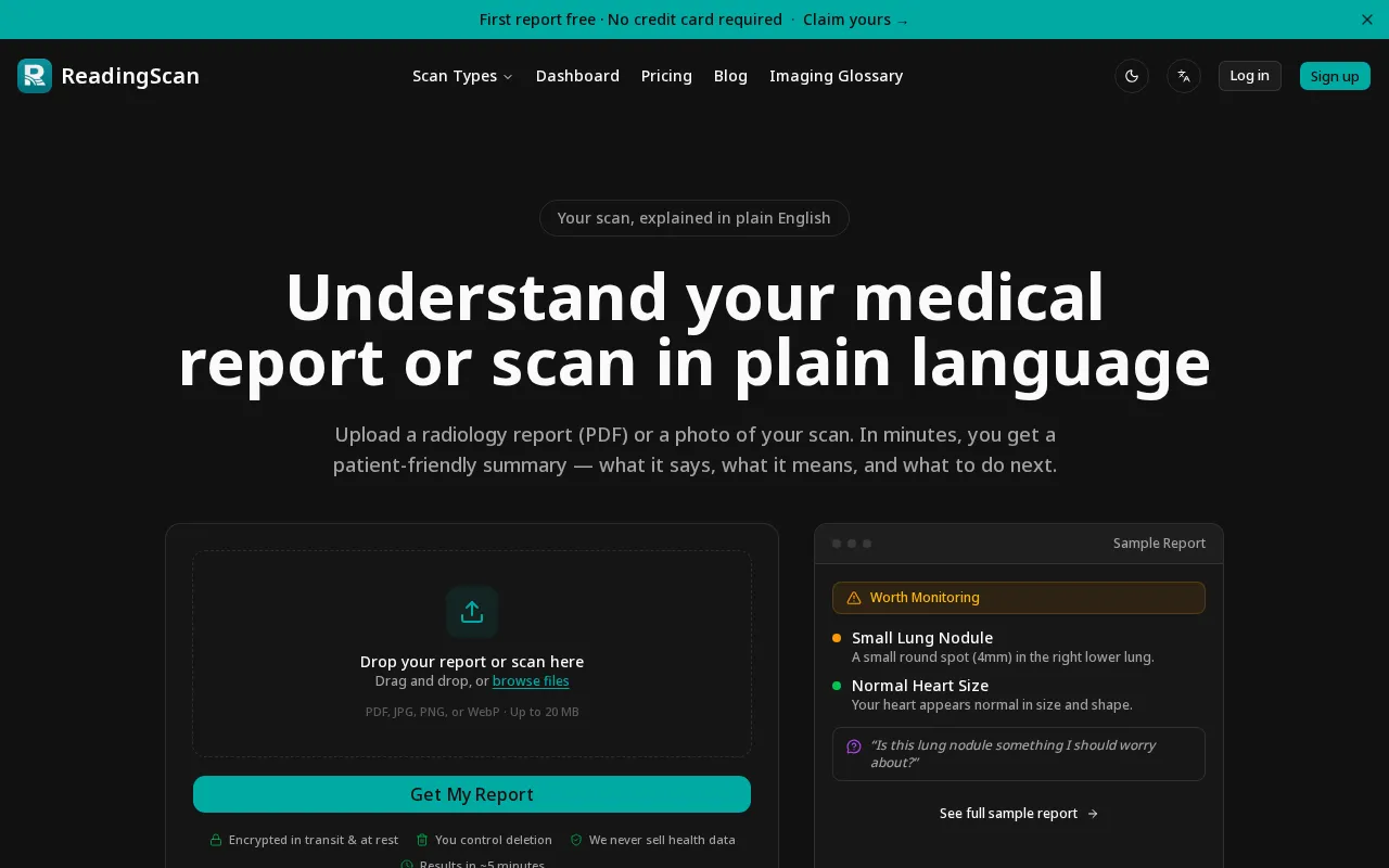 ReadingScan — preview screenshot