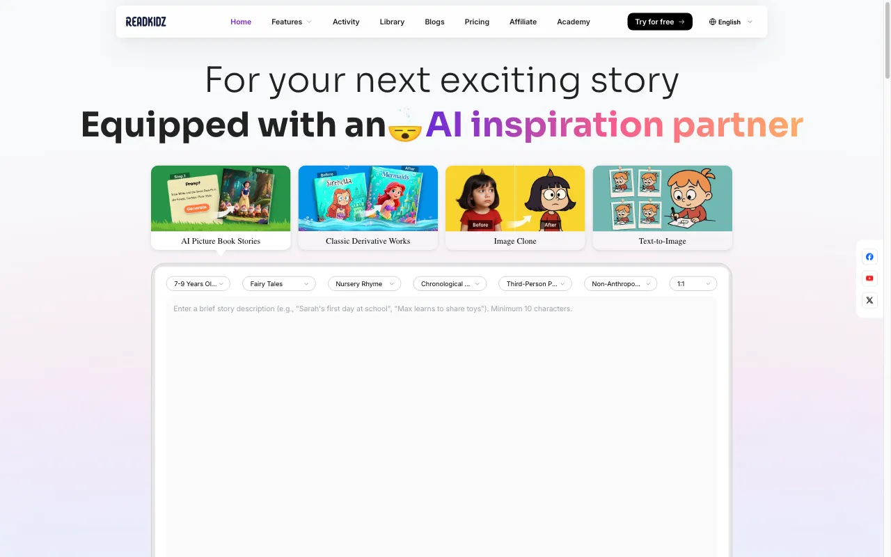 Readkidz — preview screenshot