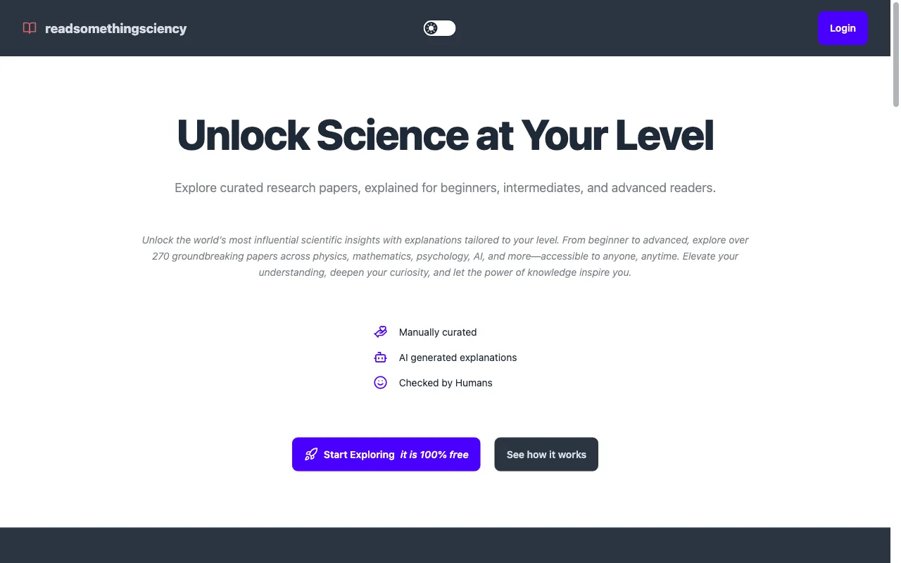 readsomethingsciency — preview screenshot