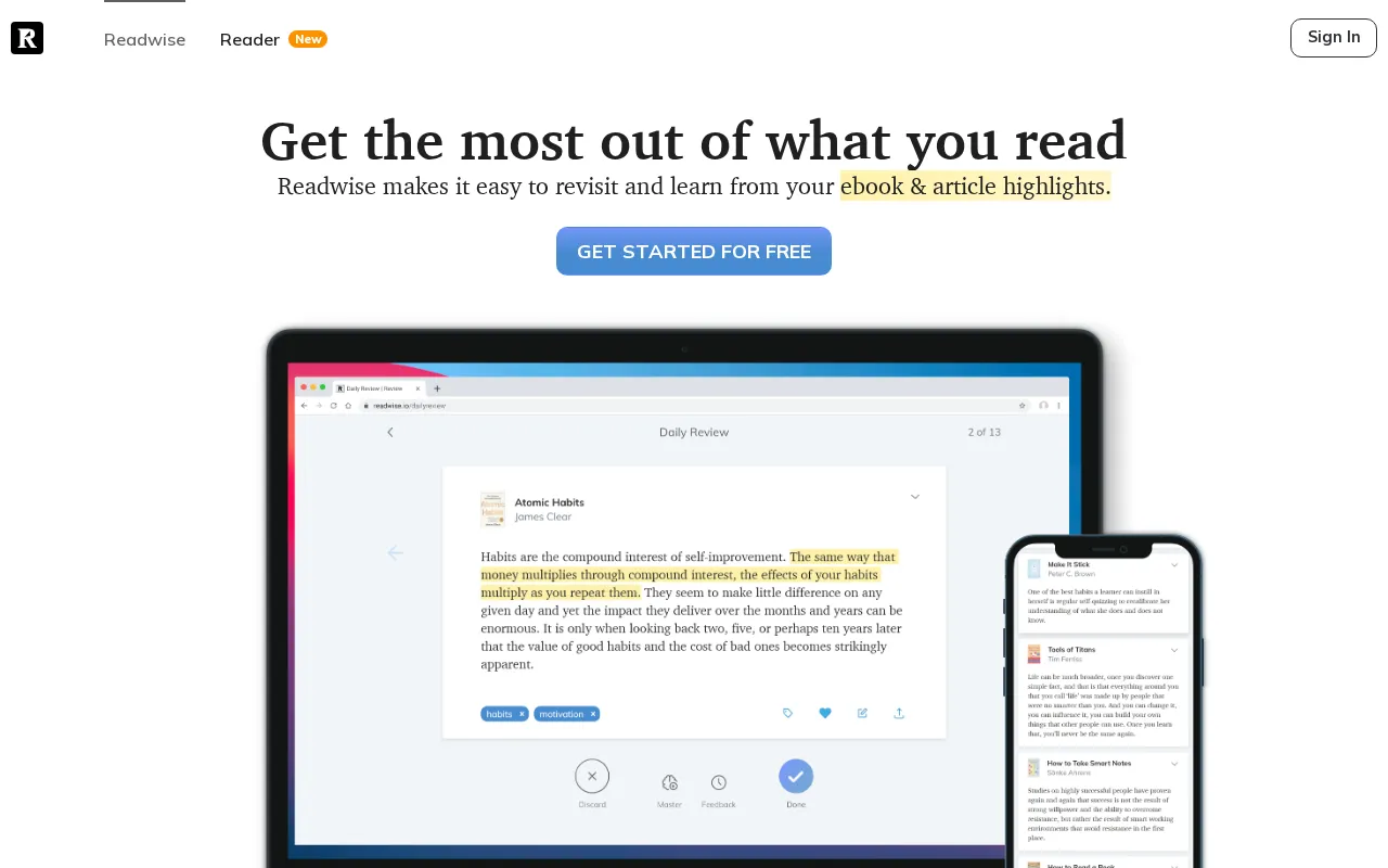 Readwise — preview screenshot