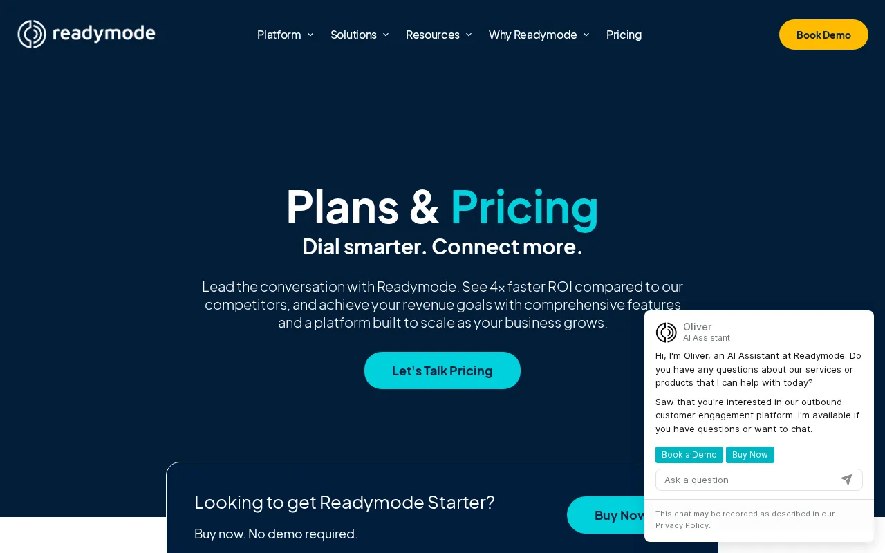 Readymode — pricing page