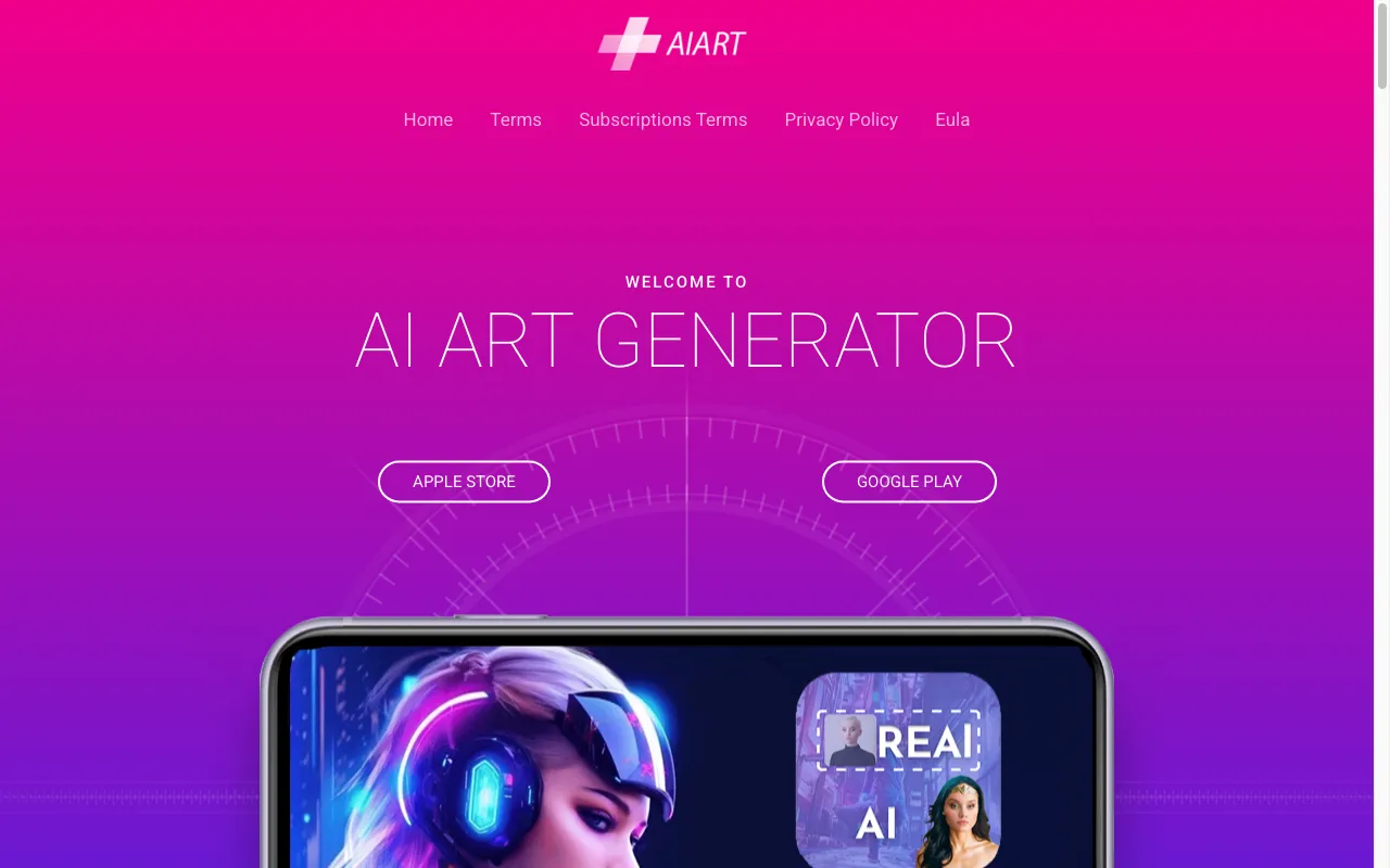 AI Art image Generator — preview screenshot
