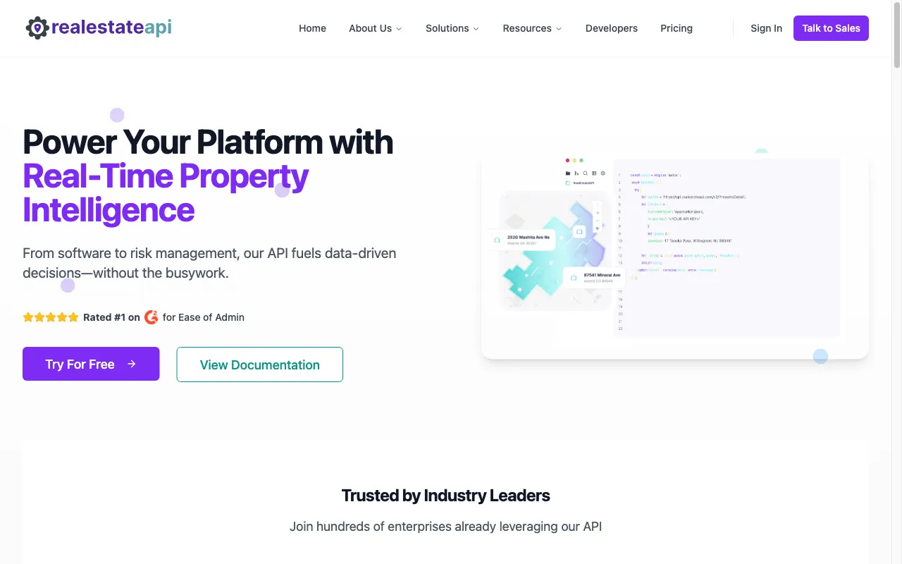 RealEstateAPI.com — preview screenshot
