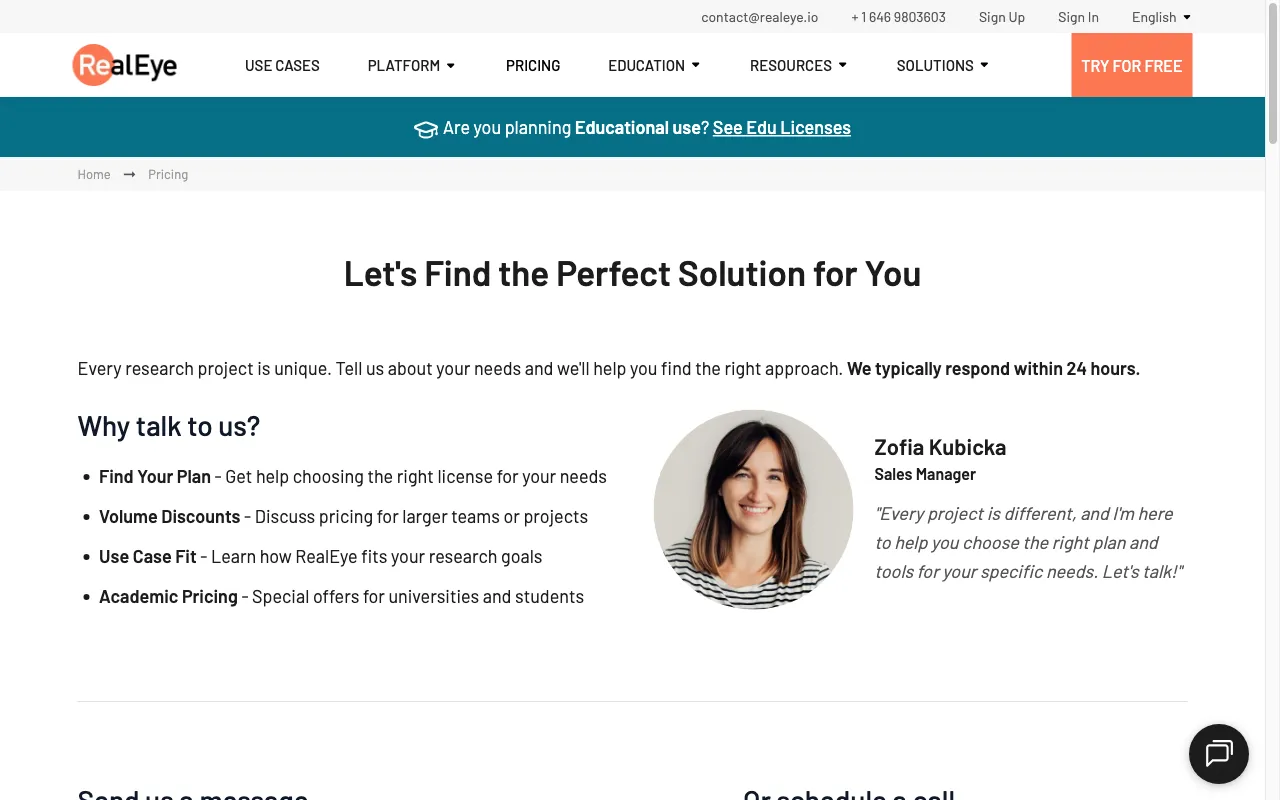 realeye.io — pricing page