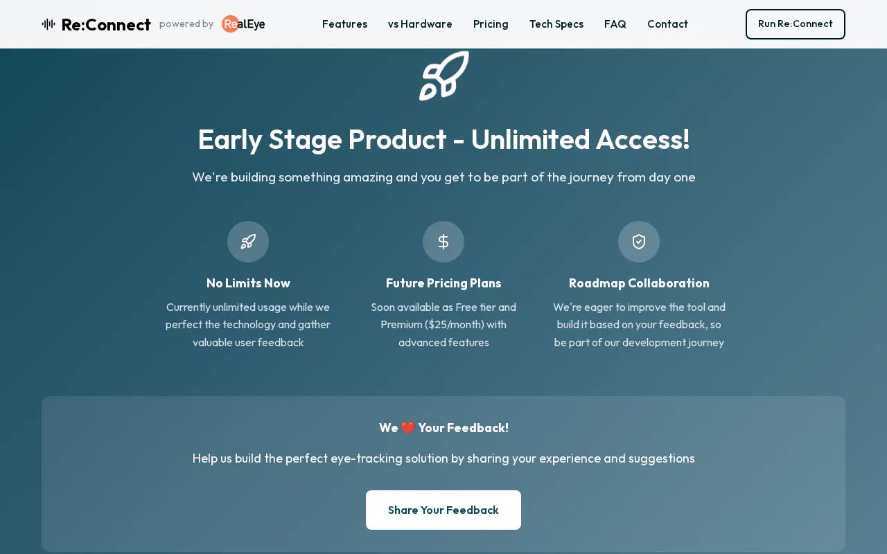 RealEye — pricing page