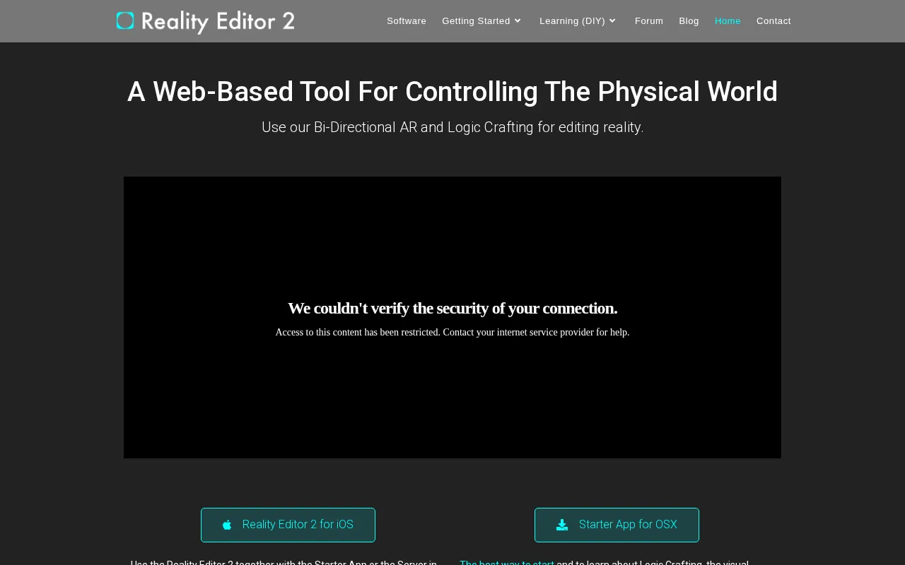 Reality Editor — preview screenshot