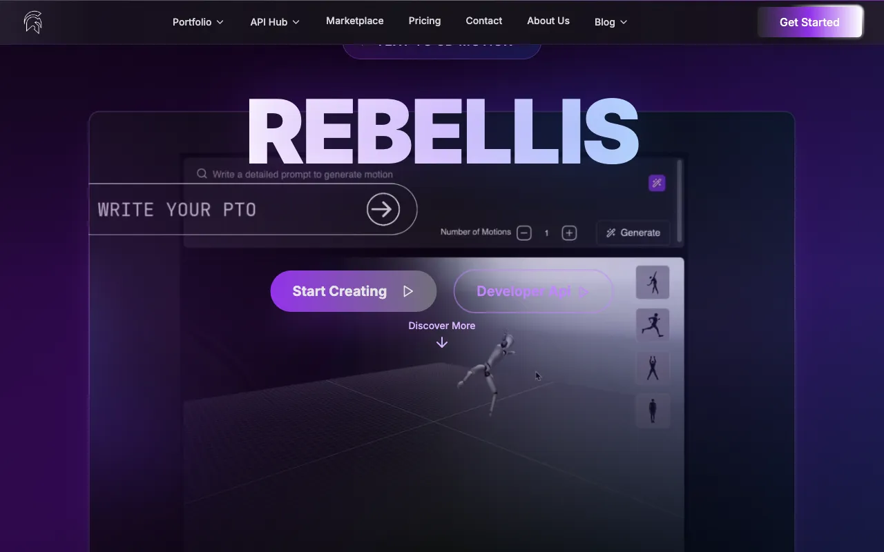 Rebellis AI — preview screenshot