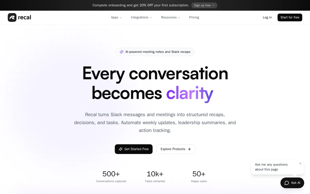 Recal — preview screenshot