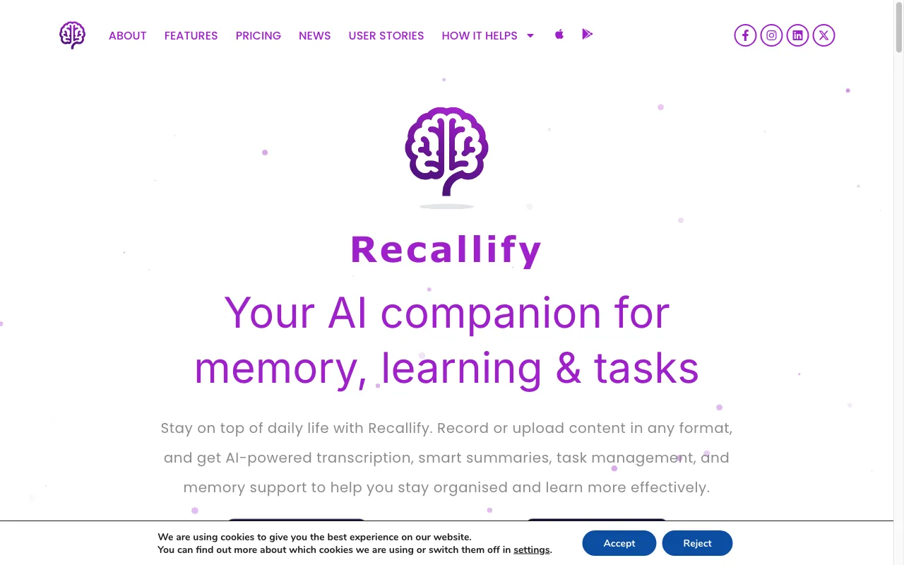 Recallify — preview screenshot