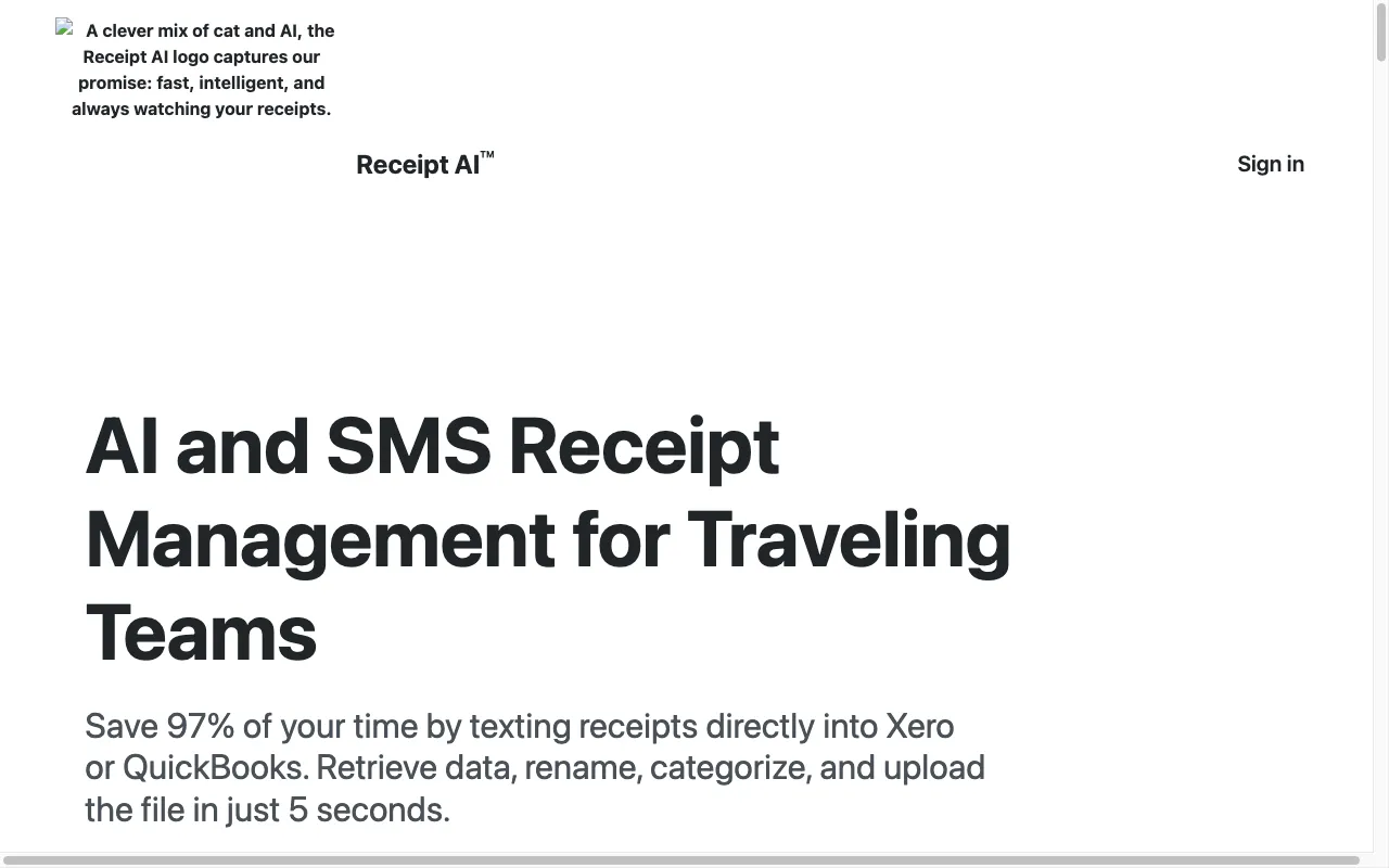 Receipt-AI for Startup — preview screenshot