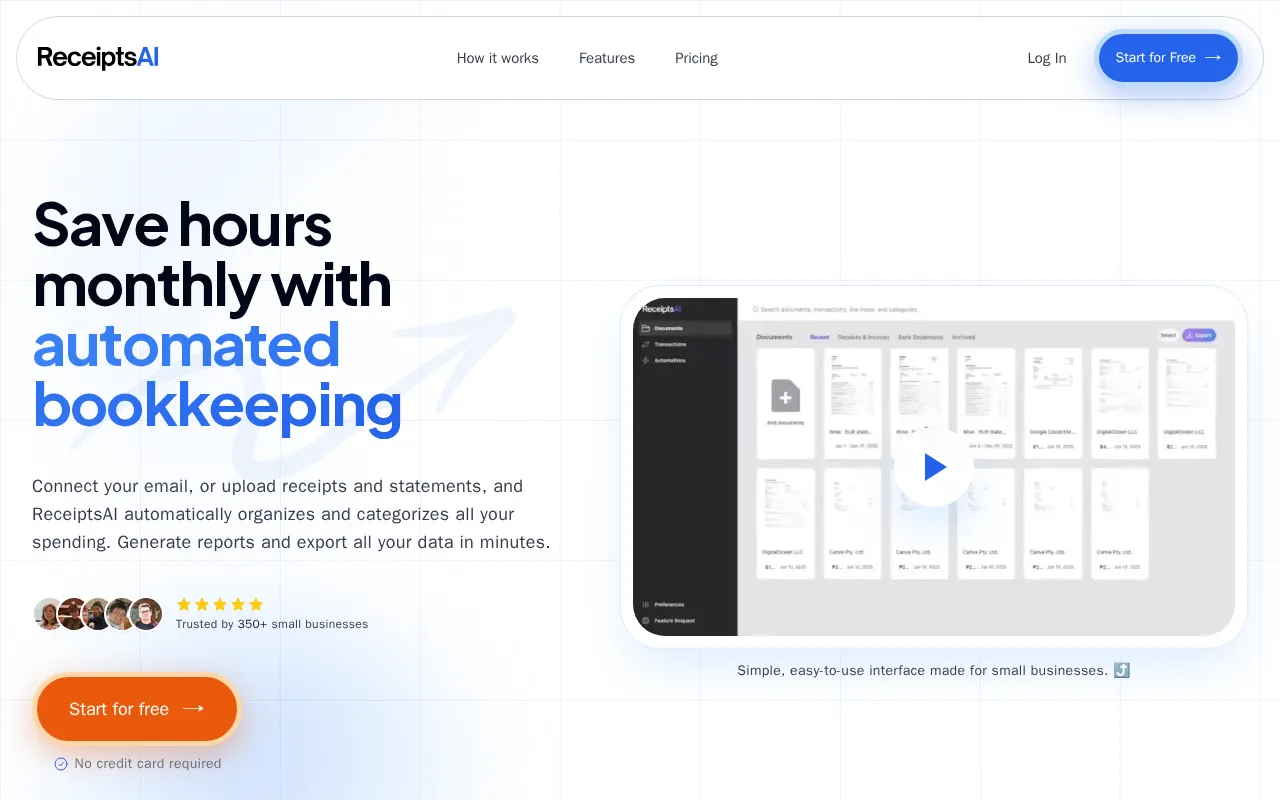 ReceiptsAI — preview screenshot