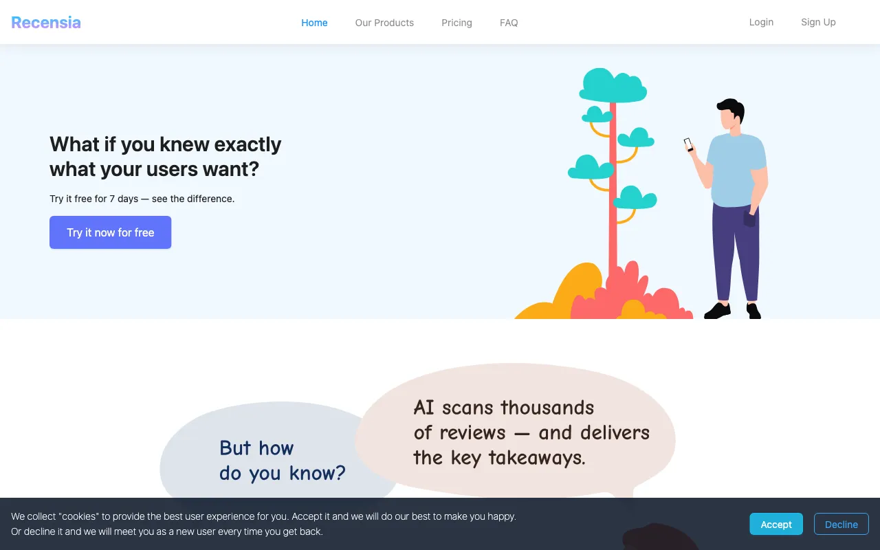 Recensia — preview screenshot