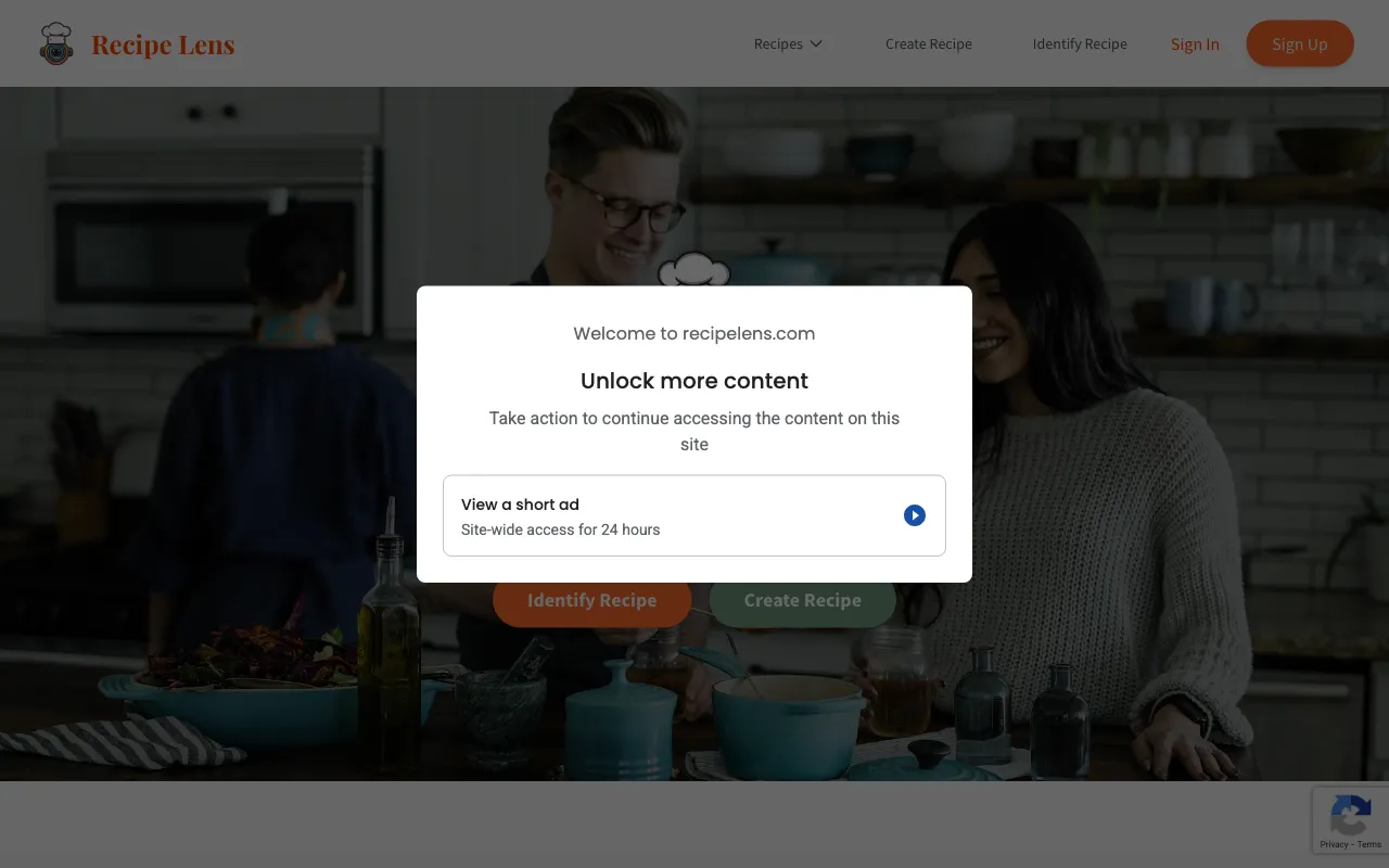 Recipe Lens — preview screenshot