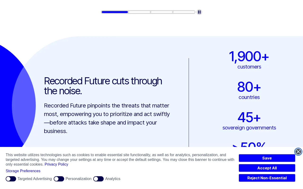 Recorded Future — preview screenshot