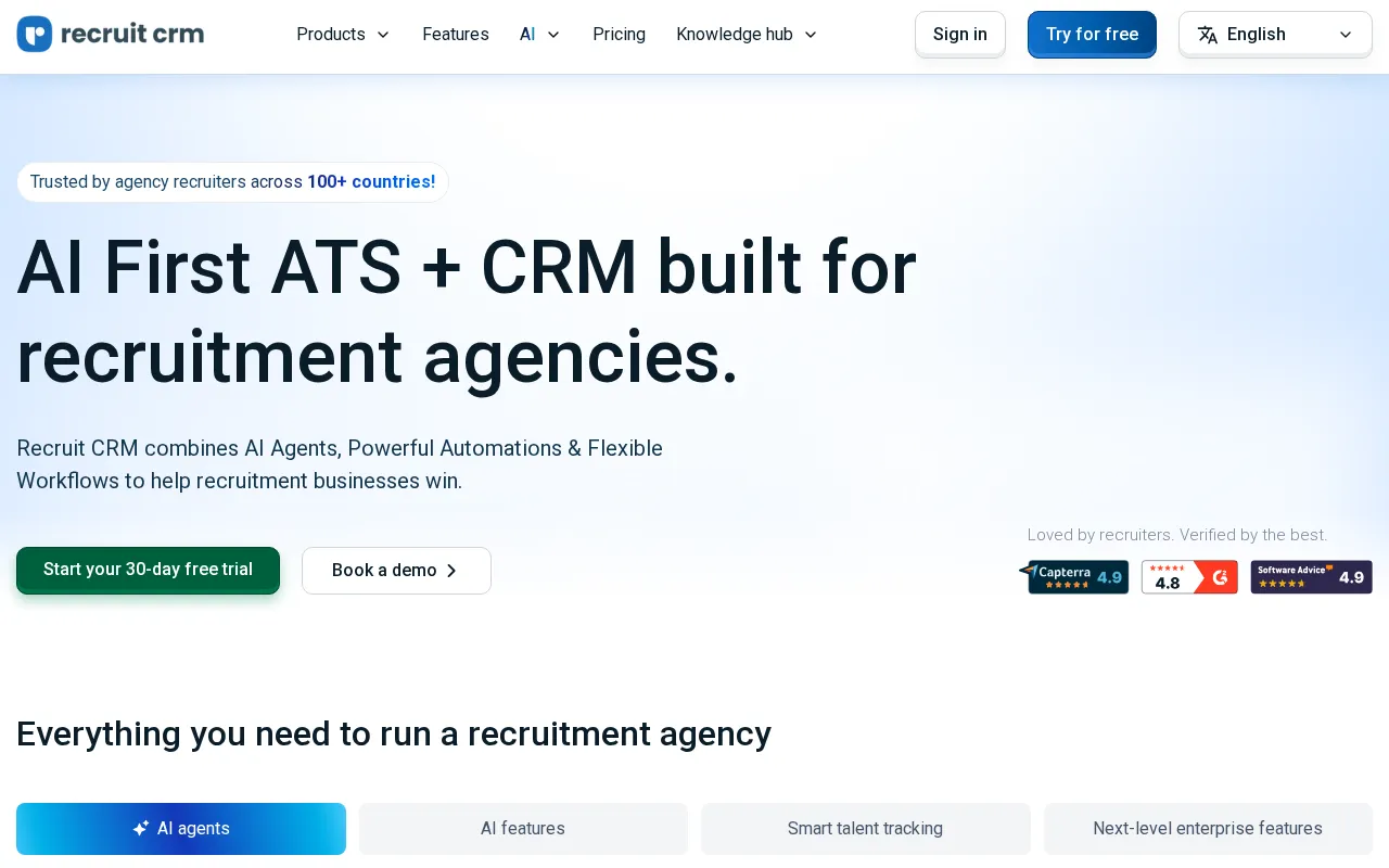 Recruit CRM — preview screenshot