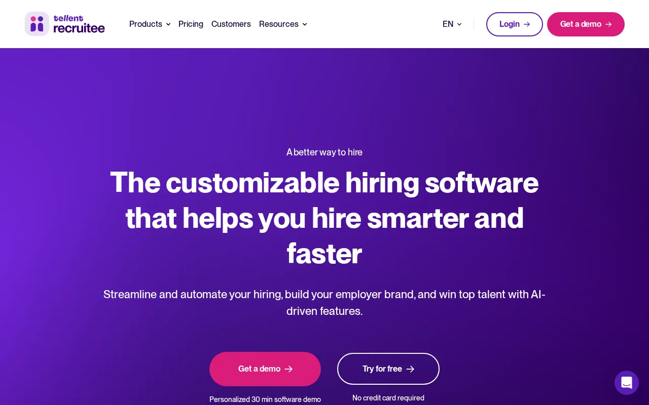 Recruitee — preview screenshot