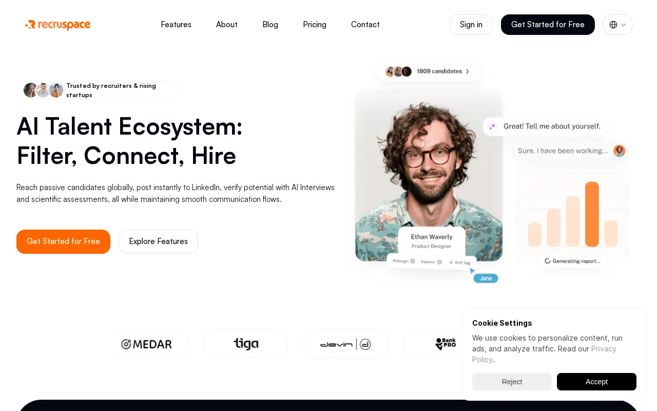 Recruspace — preview screenshot