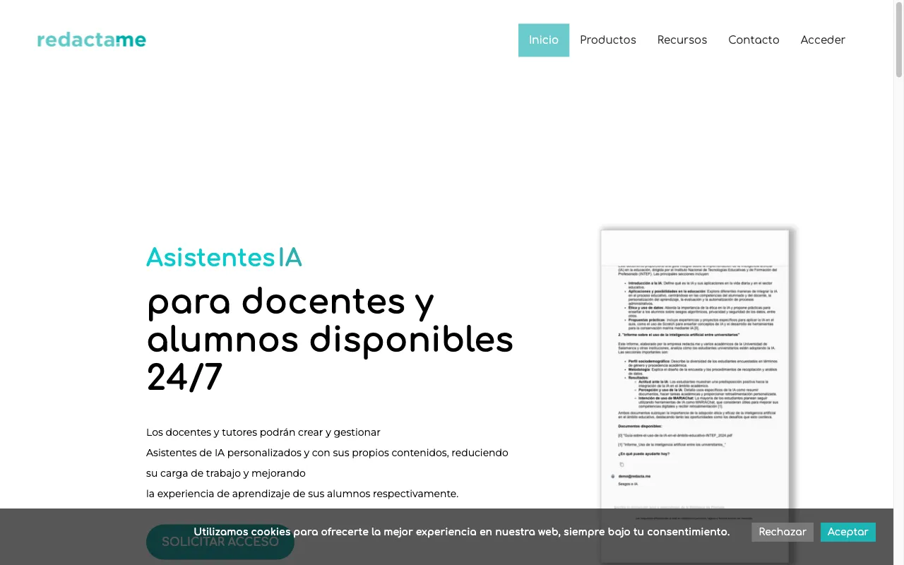 Redacta.me — preview screenshot