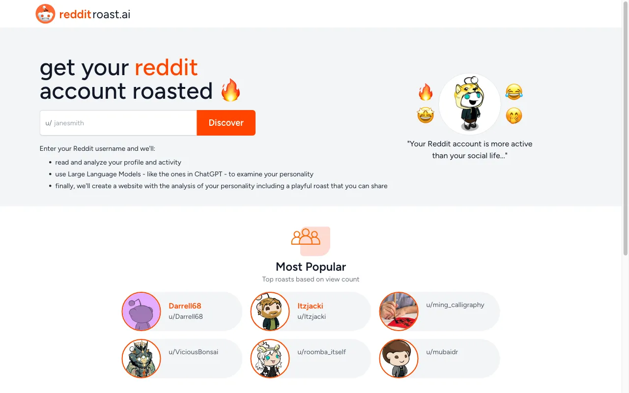redditroast.ai — preview screenshot