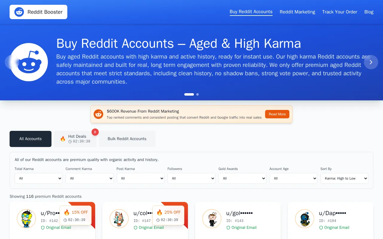 RedditBooster — preview screenshot