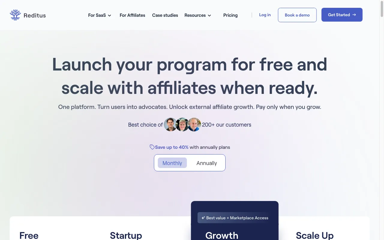 Reditus — pricing page