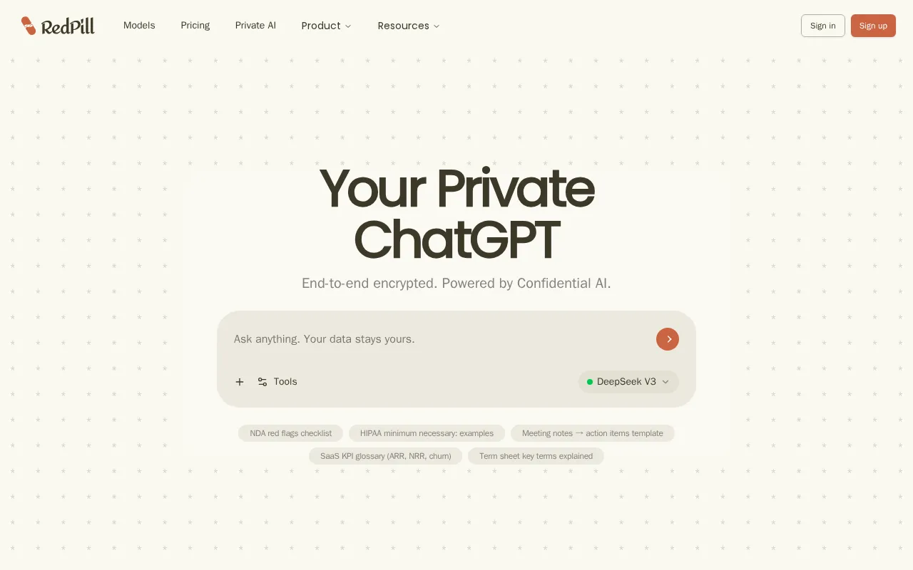 RedPill AI — preview screenshot