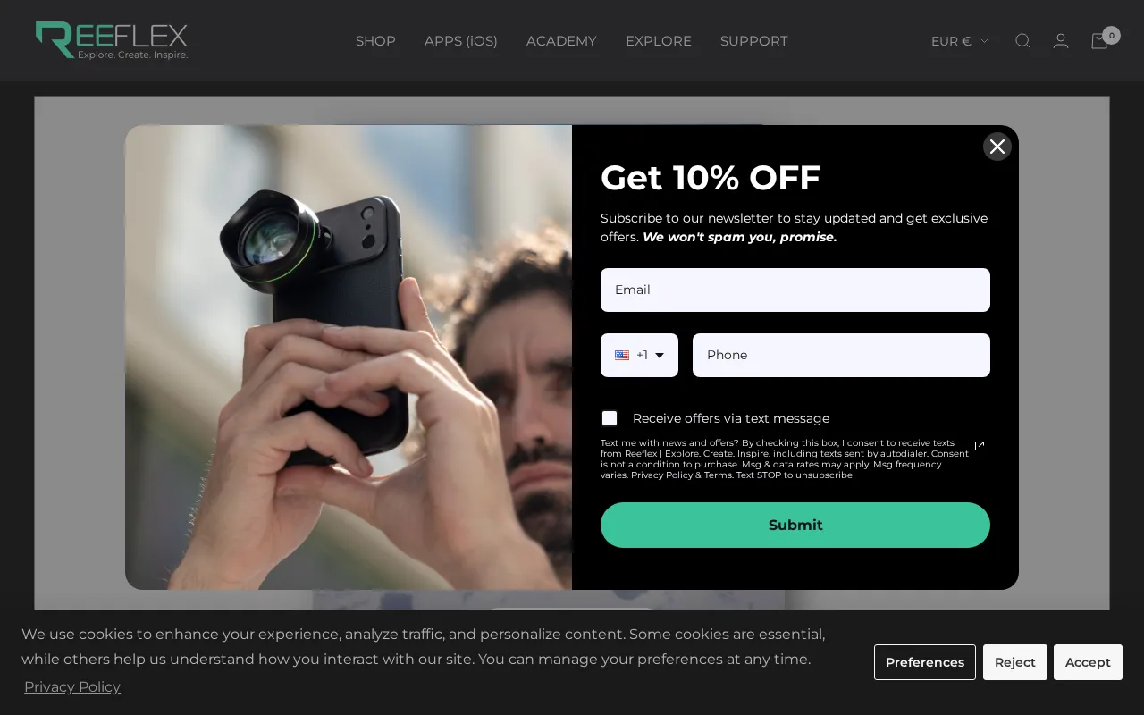 Reeflex Store — preview screenshot